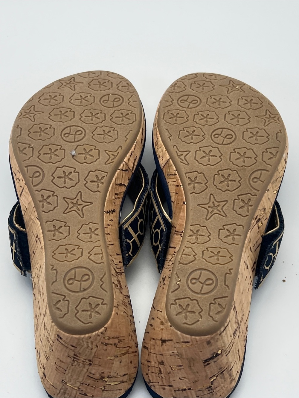 NWT! Lindsay Phillips Yoga Lynne Platform Wedge Sandal NAvy SIze 7 - Picture 8 of 10